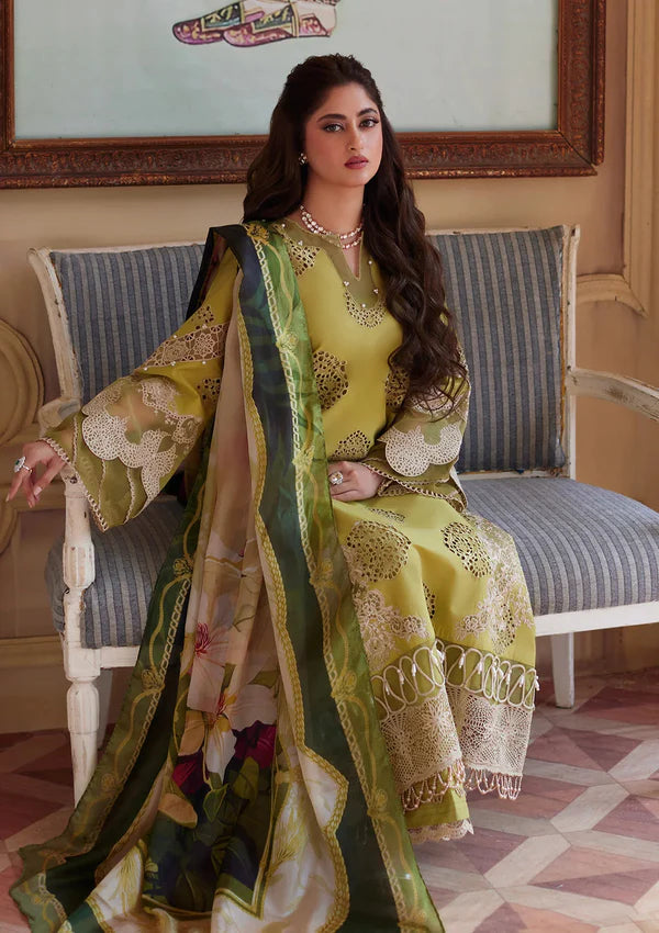 Elaf Luxury Chikenkari Embroidered Lawn 3Pc Suit