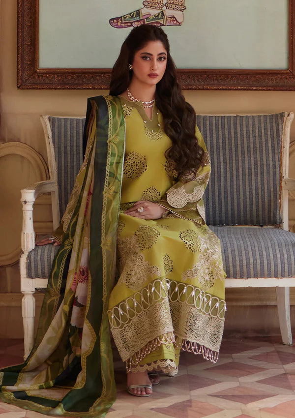 Elaf Luxury Chikenkari Embroidered Lawn 3Pc Suit