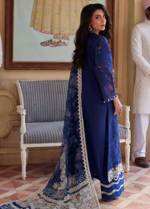 Elaf 3PC Unstitched Luxury Lawn Chikenkari Heavy Embroidered Suit