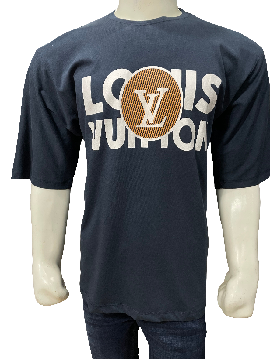 Crew neck T-shirt downshoulder