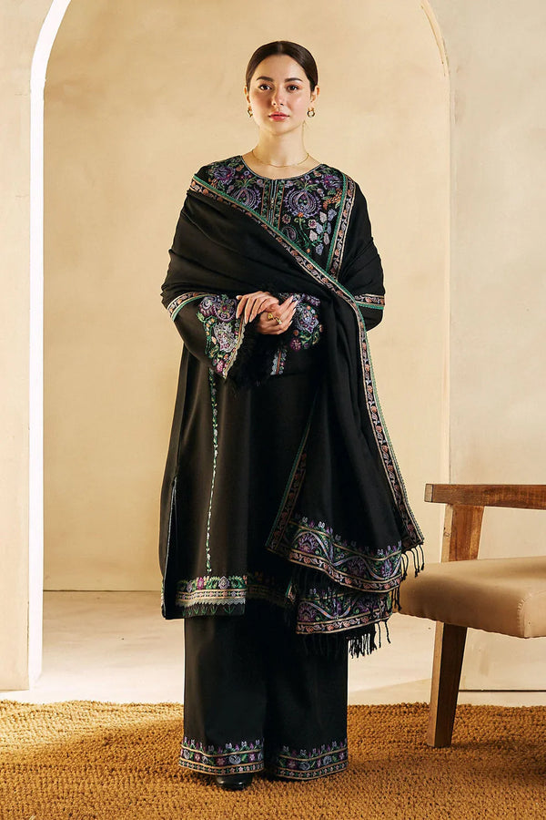 Zara Shahjahan 005 Unstitched Luxury Dhanak Heavy Embroidered 3PC Suit