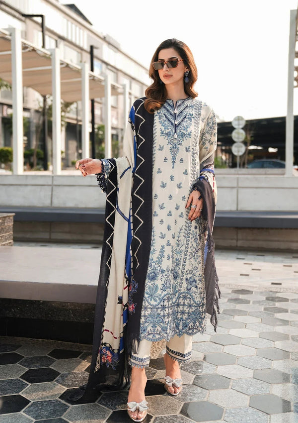 Elaf 3PC Unstitched Luxury Lawn Heavy Embroidered Suit