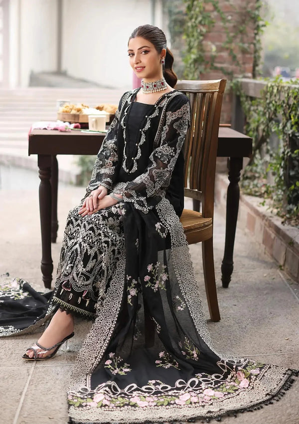 Kahf 001 Unstitched Luxury Dhanak Heavy Embroidered 3PC Suit