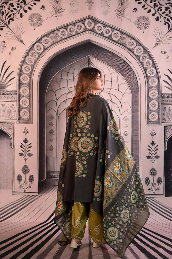 Urge 010 Unstitched Luxury Dhanak Heavy Embroidered 3PC Suit