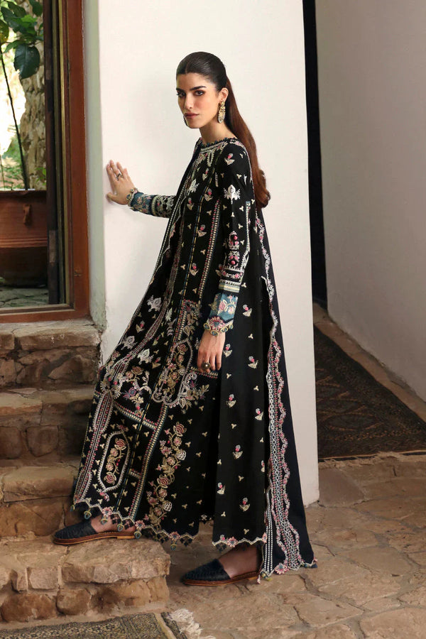 Qalamkar 3PC Unstitched Luxury Lawn Heavy Embroidered Suit