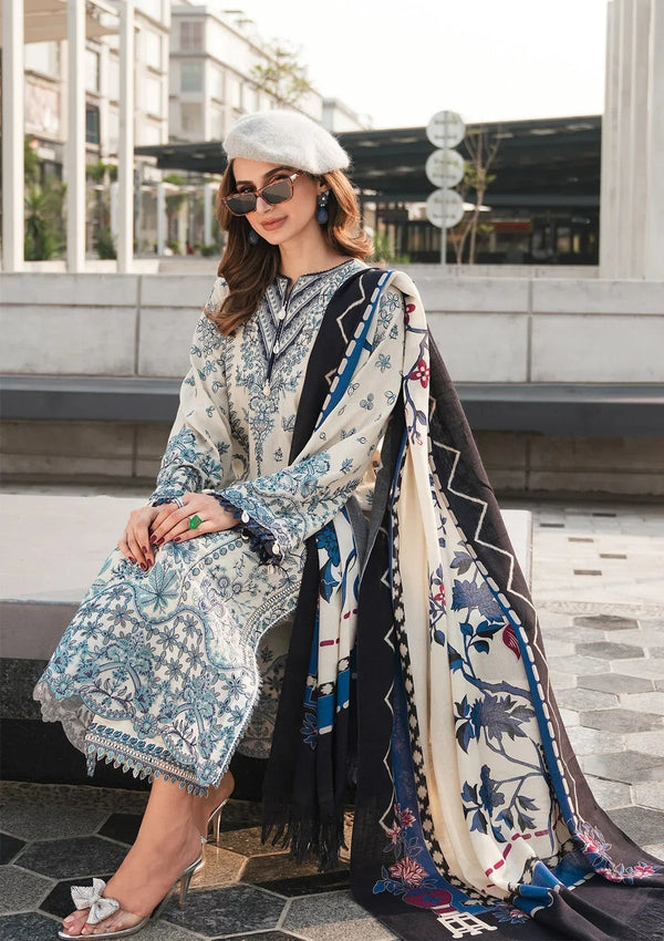 Elaf 3PC Unstitched Luxury Lawn Heavy Embroidered Suit